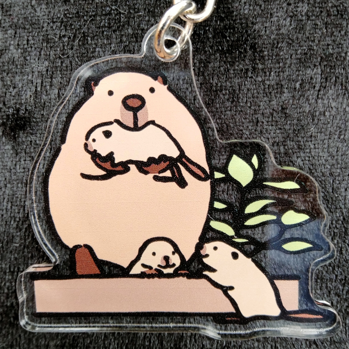 親子キーホルダー アメリカビーバー | 神戸どうぶつ王国NS